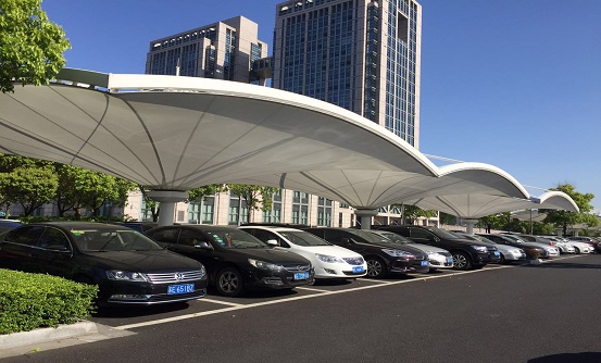 膜結構景觀車棚