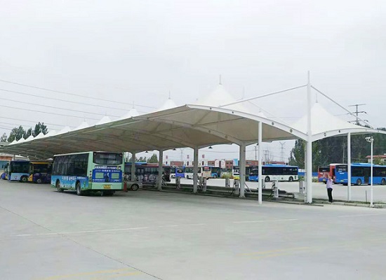 膜結構充電樁車棚