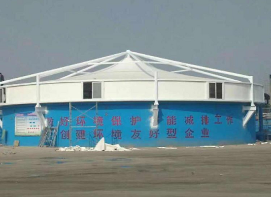 污水池反吊膜加蓋